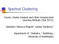 Spectral Clustering PowerPoint PPT Presentation