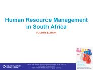Human Resource Management in South Africa
