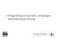 > Integrating Corporate Campaigns and Individual Giving PowerPoint PPT Presentation