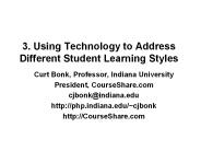3. Using Technology to Address Different Student Learning Styles