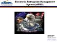 Electronic Retrograde Management System (eRMS) PowerPoint PPT Presentation