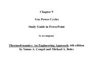 Chapter 9: Gas Power Cycles