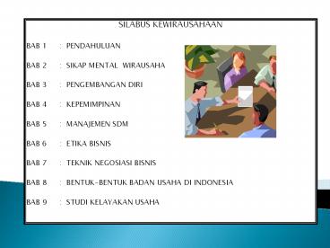 SILABUS KEWIRAUSAHAAN