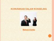 KOMUNIKASI DALAM KONSELING