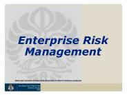 Enterprise Risk Management