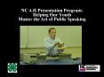 NC 4-H Presentation Program: Helping Our Youth Master the Art of Public Speaking PowerPoint PPT Presentation
