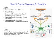 Chap.3 Protein Structure