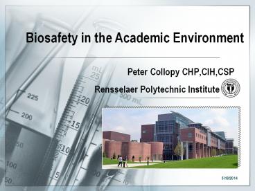 Peter Collopy CHP,CIH,CSP                 Rensselaer Polytechnic Institute