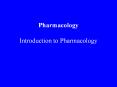 Pharmacology Introduction to Pharmacology PowerPoint PPT Presentation