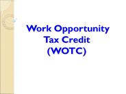 Work Opportunity Tax Credit (WOTC)