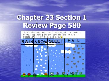 Chapter 23 Section 1 Review Page 580