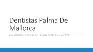 Dentistas Palma De Mallorca