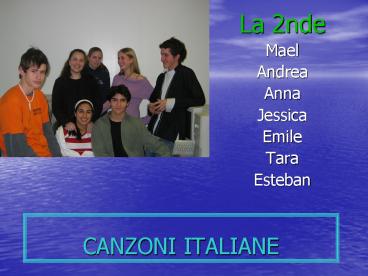 CANZONI ITALIANE