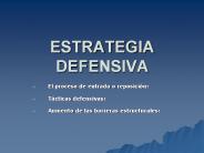 ESTRATEGIA DEFENSIVA