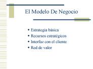 El Modelo De Negocio