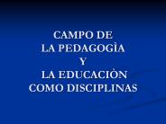 CAMPO DE LA PEDAGOG