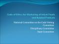 Code of Ethics for Marketing of Infant Foods and Related Products PowerPoint PPT Presentation
