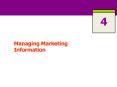 Managing Marketing Information PowerPoint PPT Presentation