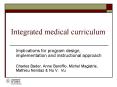 Integrated medical curriculum PowerPoint PPT Presentation