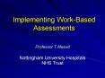 Implementing Work-Based Assessments PowerPoint PPT Presentation