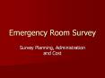 Emergency Room Survey PowerPoint PPT Presentation