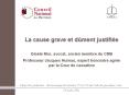 La cause grave et d PowerPoint PPT Presentation