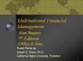 Multinational Financial Management Alan Shapiro 7th Edition J.Wiley PowerPoint PPT Presentation