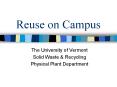 Reuse on Campus PowerPoint PPT Presentation