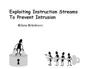 Exploiting Instruction Streams To Prevent Intrusion