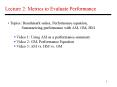Lecture 2: Metrics to Evaluate Performance PowerPoint PPT Presentation