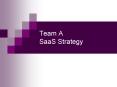 Team A SaaS Strategy PowerPoint PPT Presentation