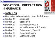 VOCATIONAL PREPARATION