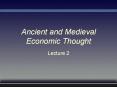 Ancient and Medieval Economic Thought PowerPoint PPT Presentation