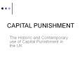 CAPITAL PUNISHMENT PowerPoint PPT Presentation