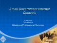 Small Government Internal Controls PowerPoint PPT Presentation
