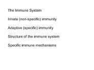 The Immune System