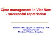Case management in Viet Nam - successful repatriation
