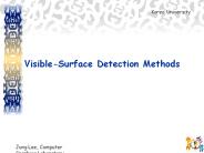 Visible-Surface Detection Methods