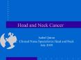 Head and Neck Cancer PowerPoint PPT Presentation