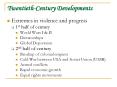 Twentieth-Century Developments PowerPoint PPT Presentation