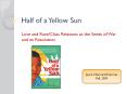 Half of a Yellow Sun PowerPoint PPT Presentation