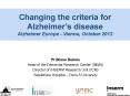Changing the criteria for Alzheimer PowerPoint PPT Presentation