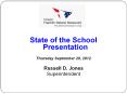 State of the School Presentation PowerPoint PPT Presentation