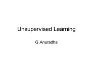 Unsupervised Learning