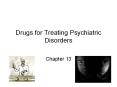 Drugs for Treating Psychiatric Disorders PowerPoint PPT Presentation