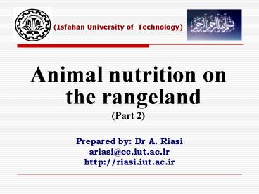 Lipid Metabolism In Ruminants