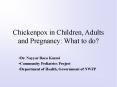 Chickenpox in Children, Adults and Pregnancy: What to do? PowerPoint PPT Presentation