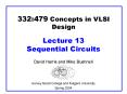 332:479 Concepts in VLSI Design Lecture 13 Sequential Circuits PowerPoint PPT Presentation