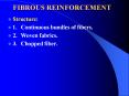 FIBROUS REINFORCEMENT PowerPoint PPT Presentation