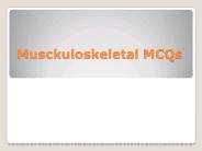 Musckuloskeletal MCQs